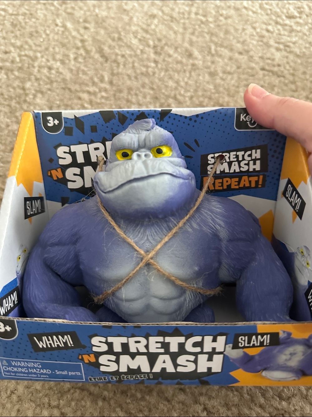 Craft Stretch 'N Smash Gray Monster Plush Figure